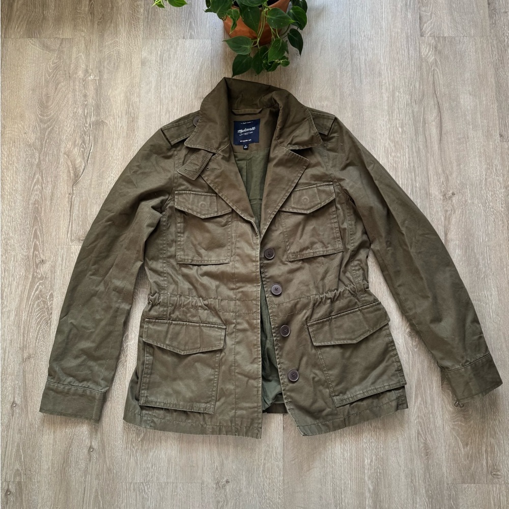 Madewell Women’s Outbound Desert Olive Green Utility Jacket Sz Small barn chore